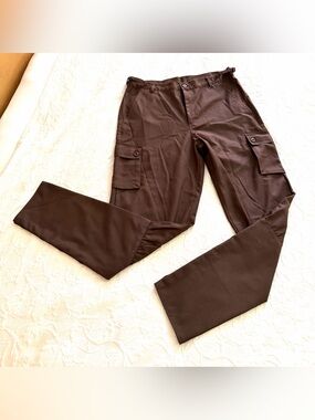 The Pirate Dressing Brown Pop Kiss Pants Cosplay Costume Halloween Sz M